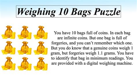 weighing 10 bags